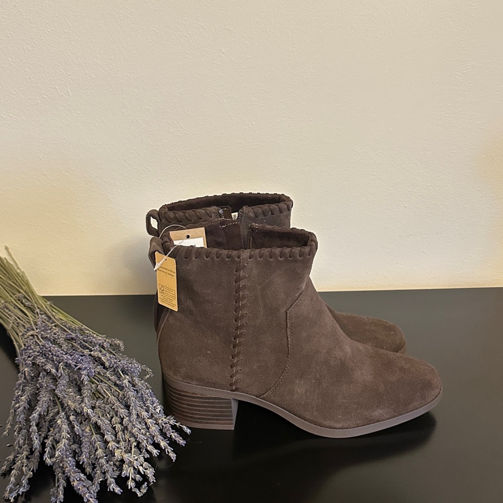 Toms Dark Brown Ankle Booties